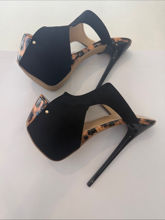 no brand Shoes - Black High size 36 Heel Peep-Toe Platform Sandals